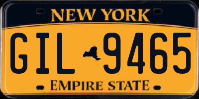 NY license plate GIL9465