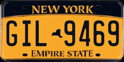 NY license plate GIL9469