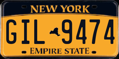 NY license plate GIL9474