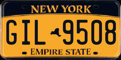 NY license plate GIL9508