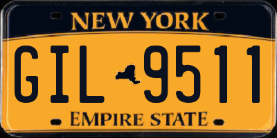 NY license plate GIL9511