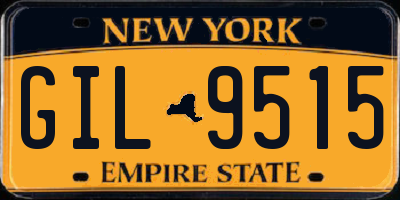 NY license plate GIL9515