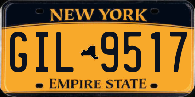 NY license plate GIL9517