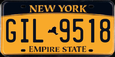 NY license plate GIL9518