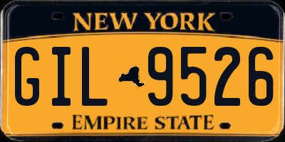 NY license plate GIL9526