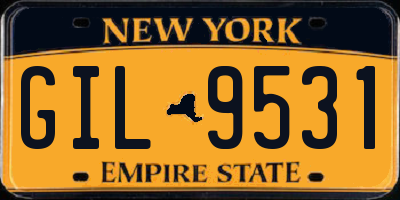 NY license plate GIL9531