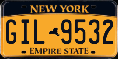 NY license plate GIL9532