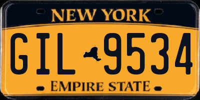 NY license plate GIL9534
