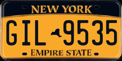NY license plate GIL9535