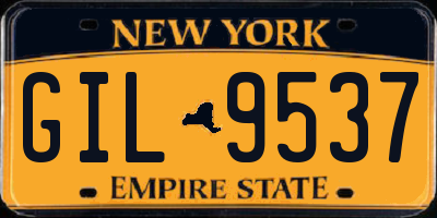 NY license plate GIL9537