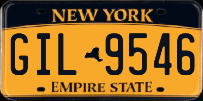 NY license plate GIL9546