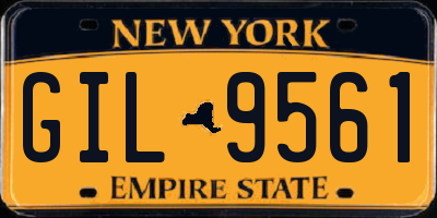 NY license plate GIL9561