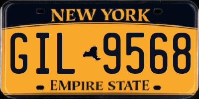 NY license plate GIL9568