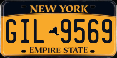 NY license plate GIL9569