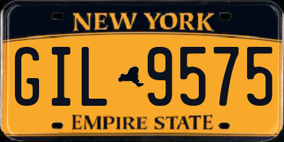 NY license plate GIL9575