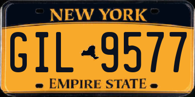 NY license plate GIL9577