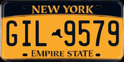 NY license plate GIL9579