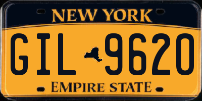 NY license plate GIL9620