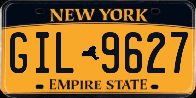 NY license plate GIL9627
