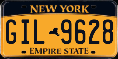 NY license plate GIL9628