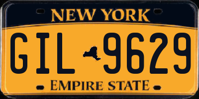 NY license plate GIL9629