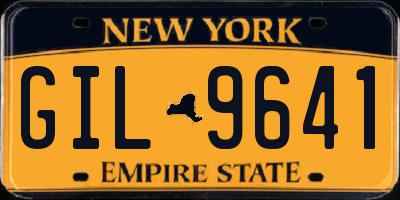 NY license plate GIL9641