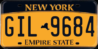 NY license plate GIL9684