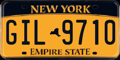 NY license plate GIL9710
