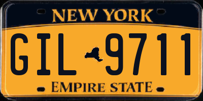 NY license plate GIL9711