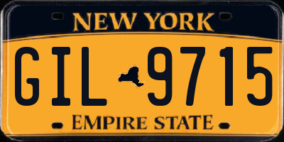 NY license plate GIL9715