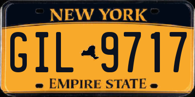 NY license plate GIL9717