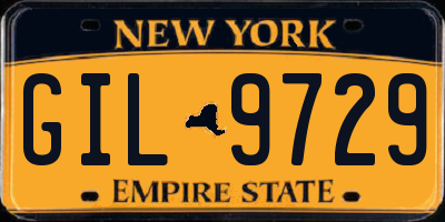 NY license plate GIL9729