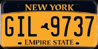 NY license plate GIL9737