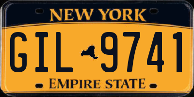 NY license plate GIL9741