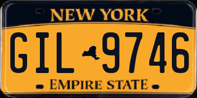 NY license plate GIL9746