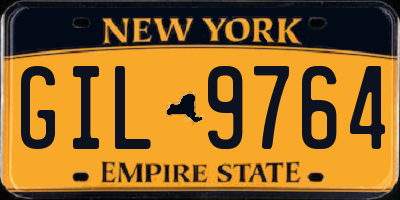 NY license plate GIL9764