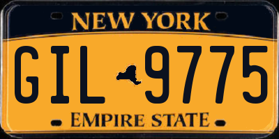 NY license plate GIL9775