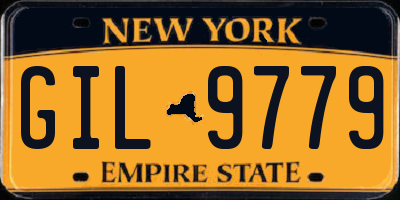 NY license plate GIL9779