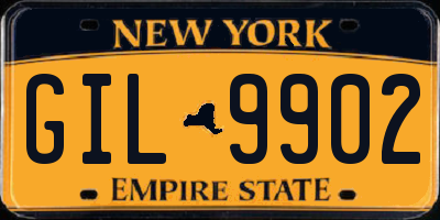NY license plate GIL9902