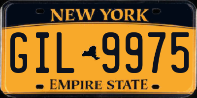 NY license plate GIL9975
