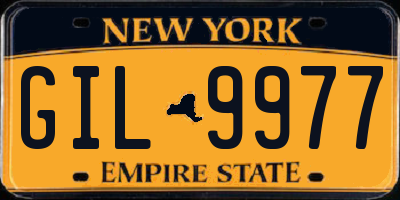 NY license plate GIL9977