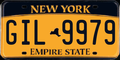 NY license plate GIL9979