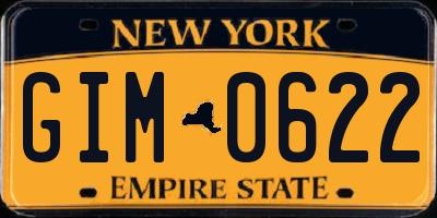 NY license plate GIM0622