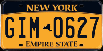 NY license plate GIM0627