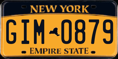 NY license plate GIM0879