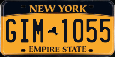 NY license plate GIM1055