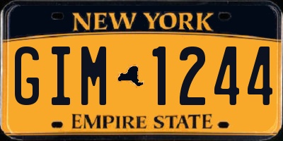 NY license plate GIM1244