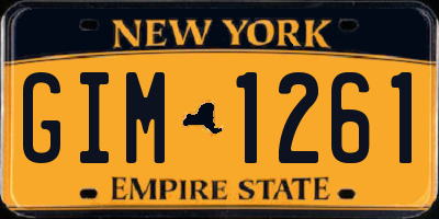NY license plate GIM1261