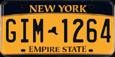 NY license plate GIM1264