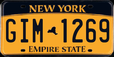 NY license plate GIM1269